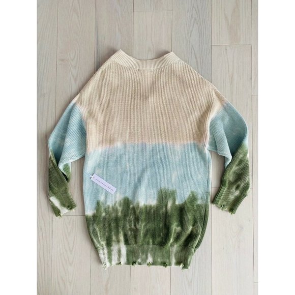 Young Fabulous & Broke  YFB Ombre Run Away Distress Sweater Tie Dye - Picture 4 of 4